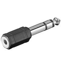 Goobay Minijack naar Jack F/M Adapter Zwart